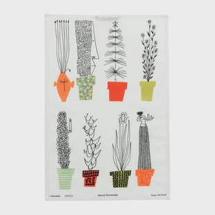 Almedahls Italiensk blomsterhylla keukenhanddoek 47x70 cm Multi