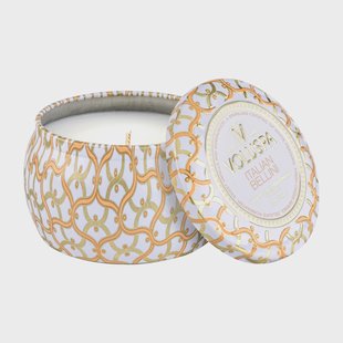 Voluspa Maison Blanc Mini Tin geurkaars 25 uur Italian Bellini