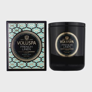 Voluspa Classic Maison Noir geurkaars 60 uur French Linen