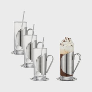 Dorre Darry irish coffee set Glas-roestvrij staal Dorre Darry irish coffee set Glas-roestvrij staal