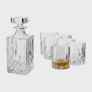 Dorre Vide whiskeyset karaf en 6 st. whiskeyglazen Kristalglas