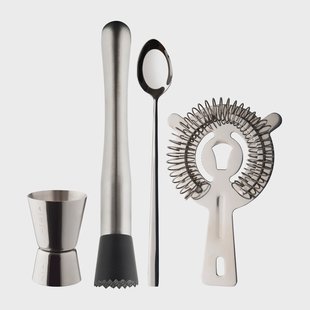 Dorre Dillon barset 4-delig Roestvrij staal