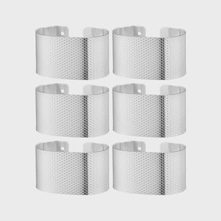 Dorre Svea servetringen 6-pack Zilver