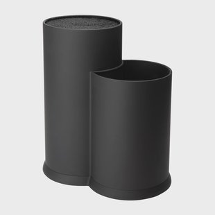 Dorre Vida messenblok en keukengereihouder 23 cm Zwart