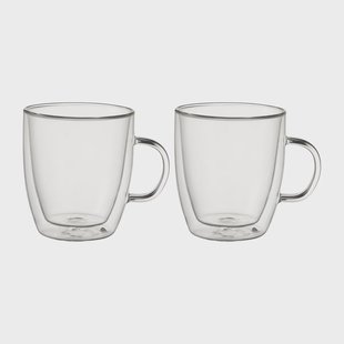 Dorre Kirk koffiekop dubbelwandig 24 cl 2-pack Glas