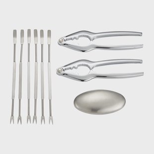 Dorre Skagen schaaldierenset 9-delig Roestvrij staal