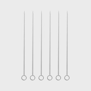 Dorre Carita cocktailstokjes 6-pack Roestvrij staal