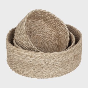 Dixie Twisted broodmand 3-pack Natuur-grijs