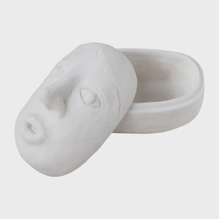 Mette Ditmer Art piece face pot 9x12 cm Off-white Mette Ditmer Art piece face pot 9x12 cm Off-white