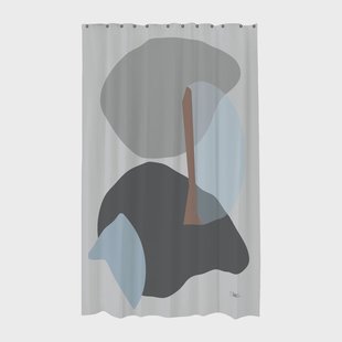 Mette Ditmer Gallery douchegordijn 150x200 cm Light grey