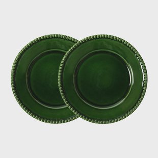 PotteryJo Daria dinerbord Ø28 cm 2-pack Moss