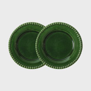 PotteryJo Daria dessertbord Ø22 cm 2-pack Moss