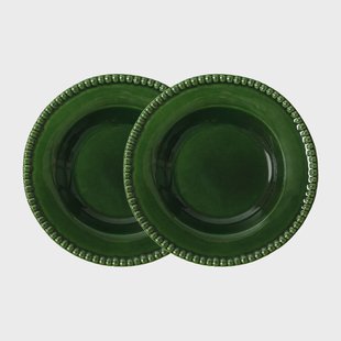 PotteryJo Daria diep bord Ø26 cm 2-pack Moss