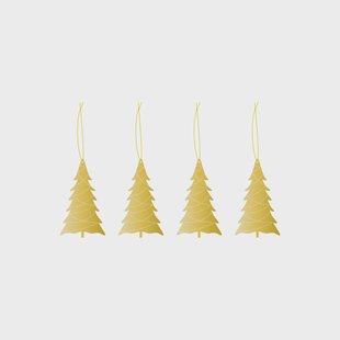 Cooee Design Cooee kersthanger messing 4-pack Tree