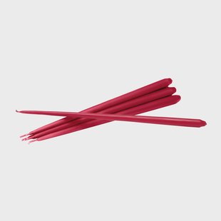 STOFF STOFF taps toelopende kaars by ester & erik 6-pack Red