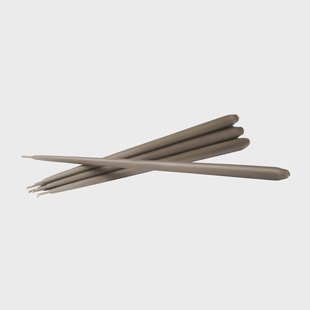 STOFF STOFF taps toelopende kaars by ester & erik 6-pack Taupe STOFF STOFF taps toelopende kaars by ester & erik 6-pack Taupe