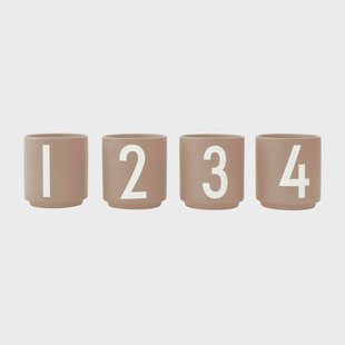 Design Letters Design Letters espressokop 4-pack Beige