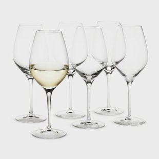 Holmegaard Cabernet wittewijnglas 36 cl 6-pack Transparant