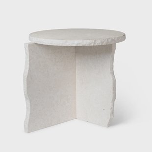 Ferm Living Mineral Sculptural tafel Ø52 cm Bianco Curia