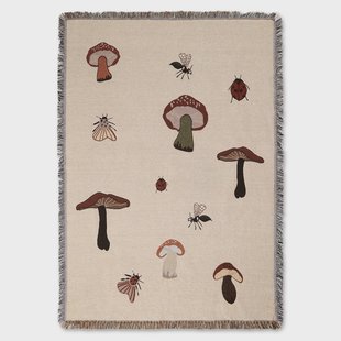 Ferm Living Forest tapestry plaid 120x170 cm Sand