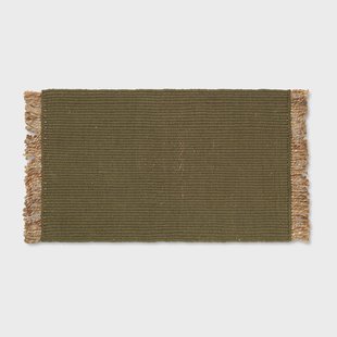 Ferm Living Block deurmat 50x80 cm Olive-natural