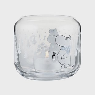 Muurla Snowfall waxinelichtjeshouder Ø9 cm Transparant