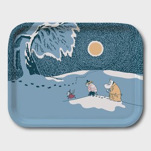 Opto Design Snow Moonlight Moomin dienblad winter 2021 20x27 cm