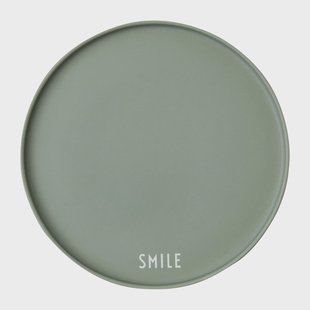 Design Letters Design Letters favoriet bord Ø22 cm Smile-green