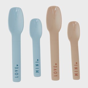 Design Letters Design Letters lepel favoriet mini 4-delig Light blue