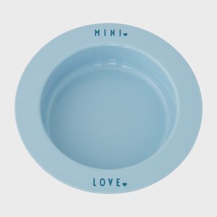 Design Letters Design Letters diep bord favoriet mini Light blue-love