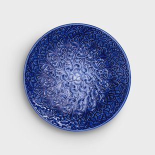 Mateus Lace bord, 20 cm Blauw