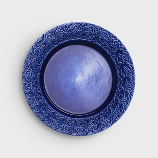 Mateus Lace bord, 25 cm Blauw