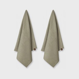 Humdakin Humdakin ecologische theedoek 45x70 cm 2-pack Oak