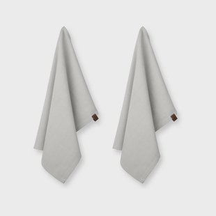 Humdakin Humdakin ecologische theedoek 45x70 cm 2-pack Stone