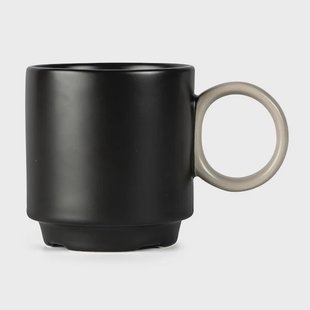 Byon Noor kop Ø7,5 cm Black-beige