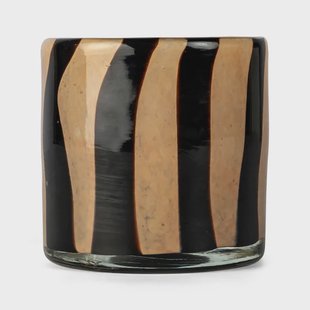 Byon Calore waxinelichtjeshouder XS Ø10 cm Black-beige