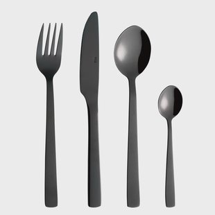 Aida Raw bestekset 24-delig Zwart