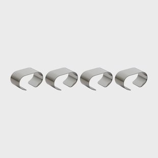 Aida Raw servethouder 4-pack Stainless steel