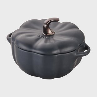 STAUB Staub pompoenbraadpan van aardewerk zwart 0,47 L