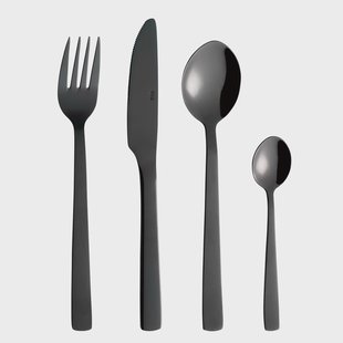 Aida Raw bestekset 48 delig Zwart