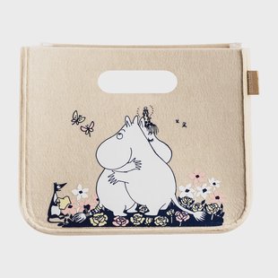 Muurla Moomin Hug opbergmand 26x26 cm Beige