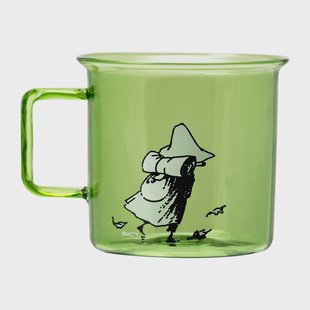 Muurla Snufkin glazen mok 35 cl Groen