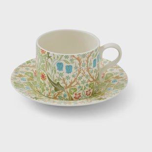 Spode Blackthorn theekop met schotel 28 cl Multi