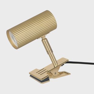 Globen Lighting Hubble klemlamp Geborsteld messing