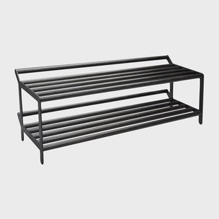 Essem Design Tamburin schoenenrek 100 cm Zwartgebeitst eiken-zwart