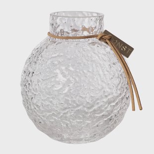 ERNST Ernst glazen vaas structuur transparant Ø9 cm