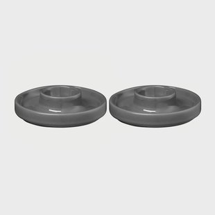 blomus Pilar eierdop Ø10,4 cm 2-pack Pewter