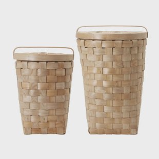 House Doctor Edition mand met deksel set Natuur House Doctor Edition mand met deksel set Natuur