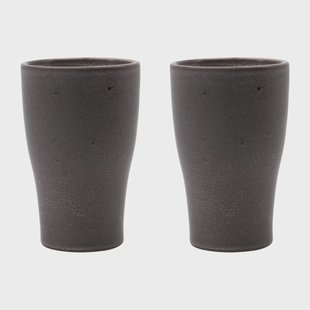 House Doctor Liss thermosmok 14 cm 2-pack Donkergrijs