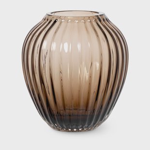 Kähler Hammershøi glazen vaas 14 cm Walnoot